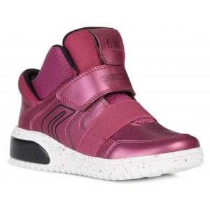 Sneakers Geox J Xled GA Fuchsia Black Sneakers Geox J Xled GA Fuchsia Black