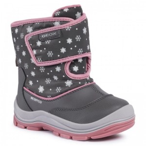 Cizme de zapadă Geox B Flanfil G Wpf B Dk Grey Cizme de zapadă Geox B Flanfil G Wpf B Dk Grey