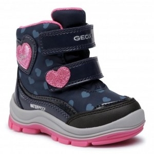 Cizme de zapadă Geox B Flanfil G Wpf A Navy Fuchsia Cizme de zapadă Geox B Flanfil G Wpf A Navy Fuchsia