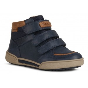 Ghete Geox J Poseido Boy J16BCB 0CLFU CF46N Navy Cognac Ghete Geox J Poseido Boy J16BCB 0CLFU CF46N Navy Cognac