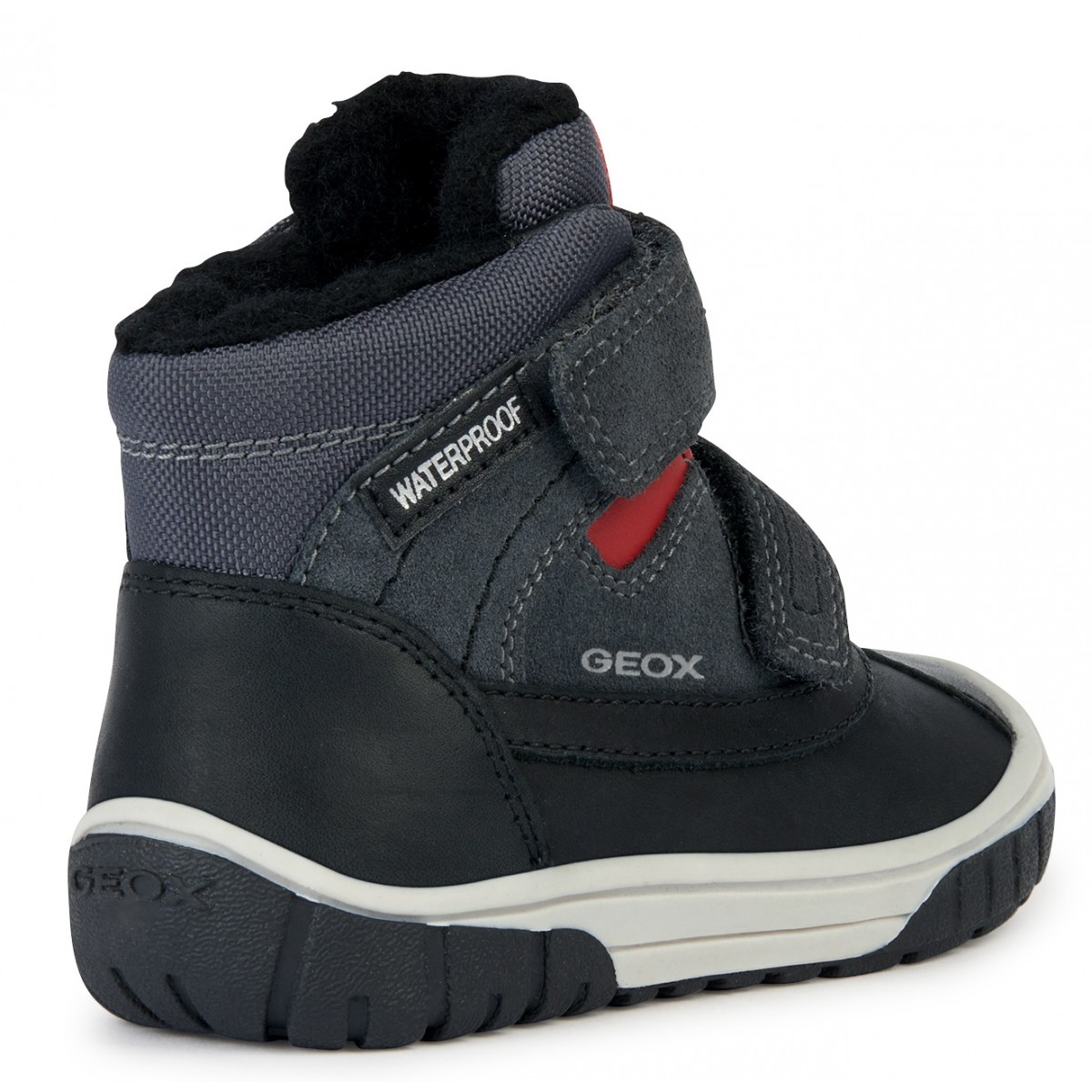 Ghete de zăpadă Geox Omar B162DB 022FU C0047 Dark Grey Red, Copii