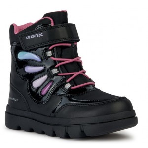 Cizme de zăpadă Geox J Willaboom Girl B A J36Hwa 054Fu C9240 Black Muicolor