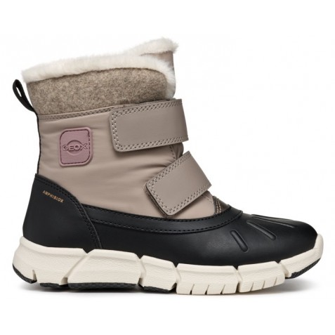 Cizme de zăpadă Geox J Flexyper Girl B Ab J46Apc 054Fu C0533 Dark Beige Black Cizme de zăpadă Geox J Flexyper Girl B Ab J46Apc 054Fu C0533 Dark Beige Black