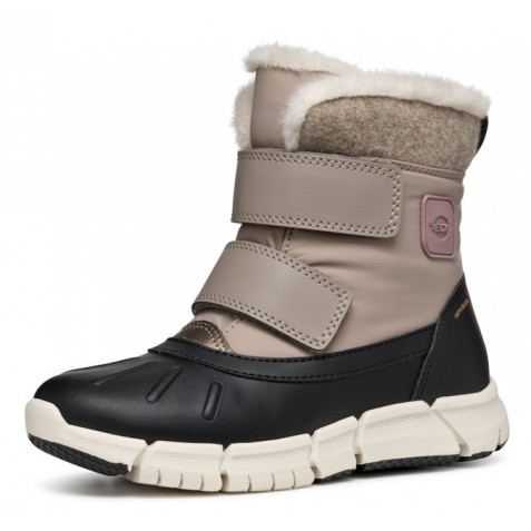 Cizme de zăpadă Geox J Flexyper Girl B Ab J46Apc 054Fu C0533 Dark Beige Black Cizme de zăpadă Geox J Flexyper Girl B Ab J46Apc 054Fu C0533 Dark Beige Black