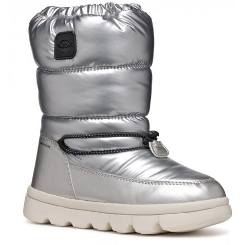 Cizme de zăpadă Geox J Willaboom Girl B A J46Hwb 0Lvnf C1007 Silver