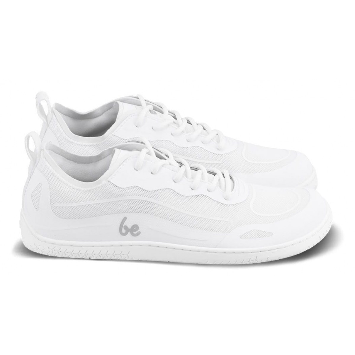 bela Sneakers Barefoot Be Lenka Velocity All White, Adulti, Piele