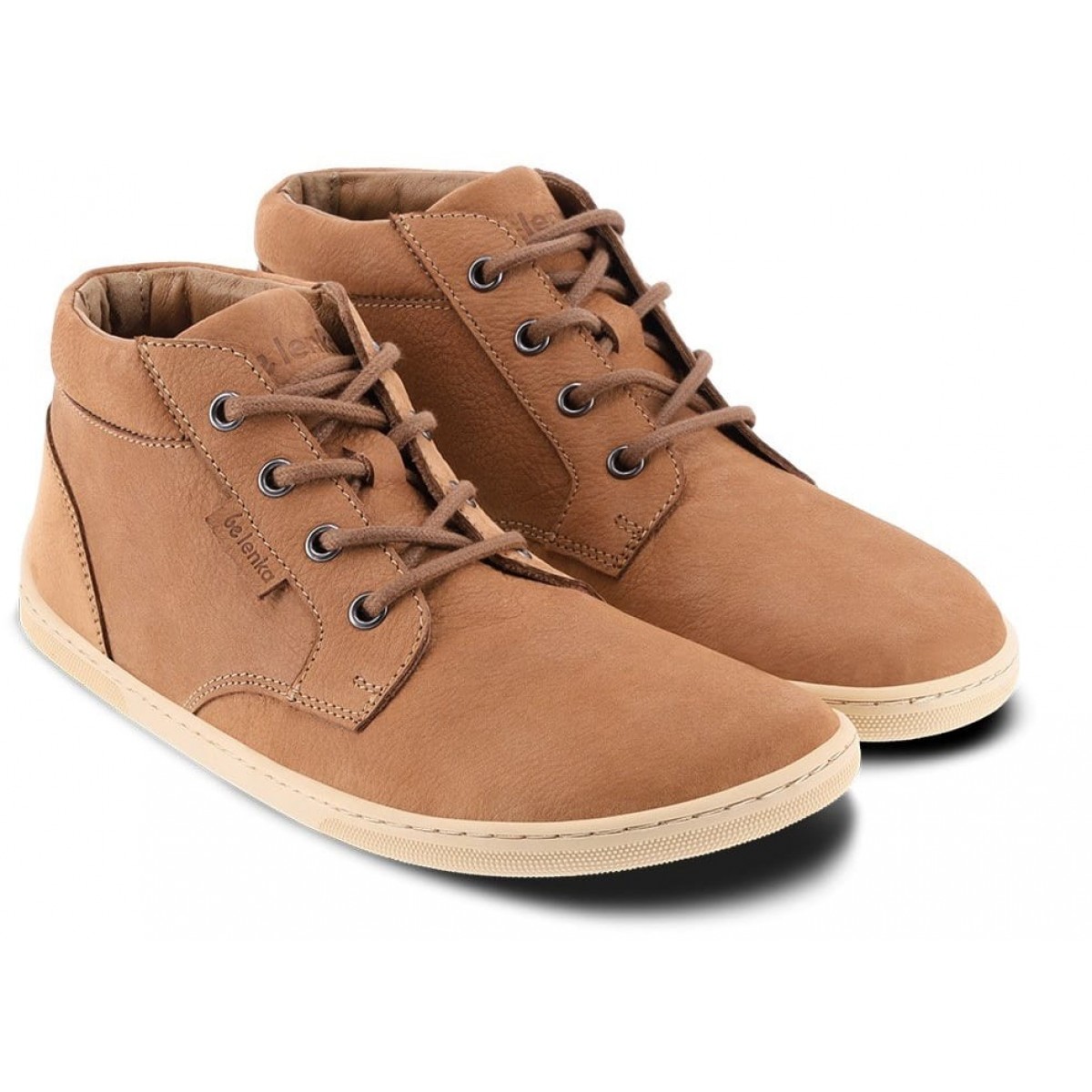 Ghete Barefoot Be Lenka Synergy Cognac, Adulti, Piele Naturala
