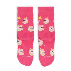 Șosete Barefoot Be lenka Crew Unicorn BubleGum Pink Kids