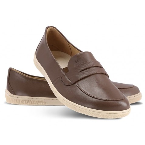 Mocasini Barefoot Be Lenka Buena Dark Brown Beige Mocasini Barefoot Be Lenka Buena Dark Brown Beige