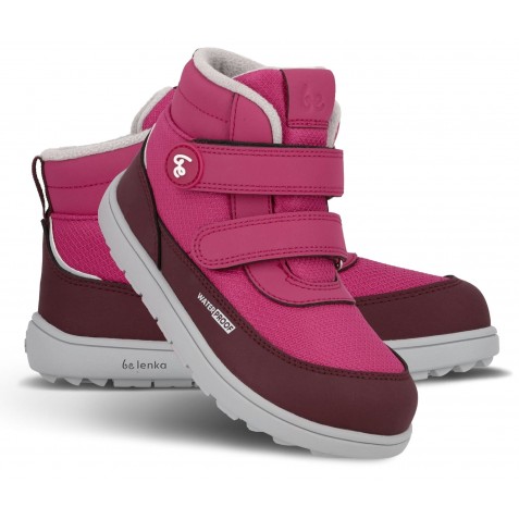 Ghete impermeabile barefoot Be Lenka Zippu Preschool Berry Grey