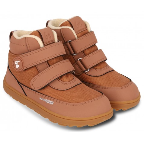 Ghete impermeabile barefoot Be Lenka Zippu Junior All Brown