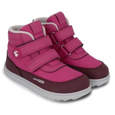 Ghete impermeabile barefoot Be Lenka Zippu Kids Berry Grey