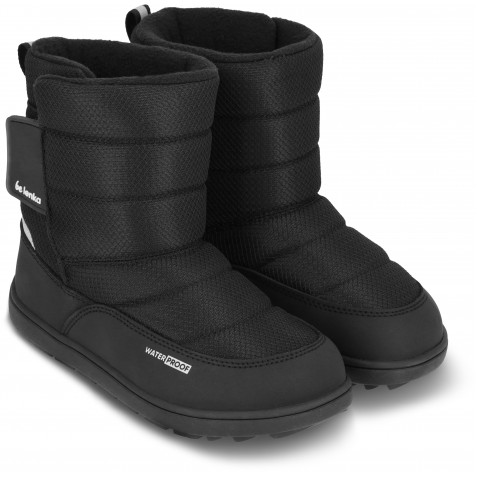 Cizme impermeabile barefoot Be Lenka Ailo Kids All Black