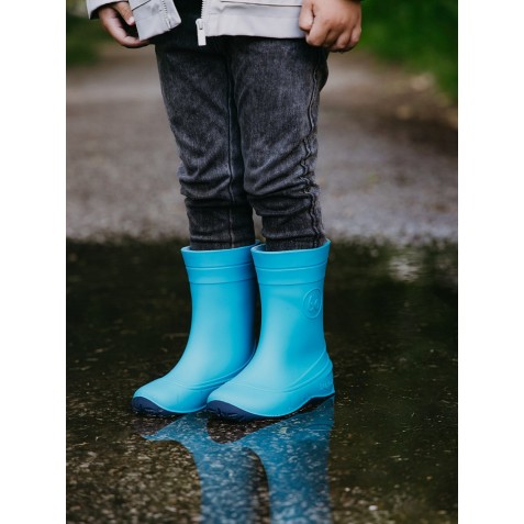 Cizme de ploaie barefoot Be Lenka Pudds Aqua Blue