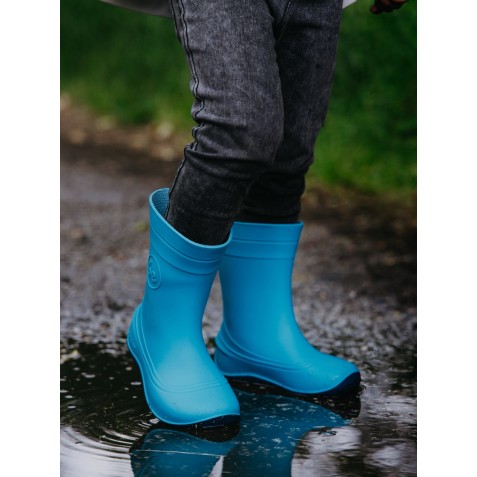 Cizme de ploaie barefoot Be Lenka Pudds Aqua Blue