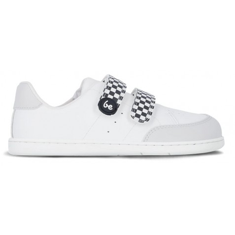 Sneakers barefoot Be Lenka Energise Kids White Checkerboard
