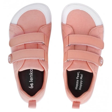 Sneakers barefoot Be Lenka Canvi Kids Coral Pink