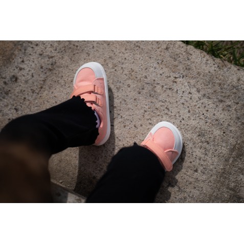 Sneakers barefoot Be Lenka Canvi Kids Coral Pink