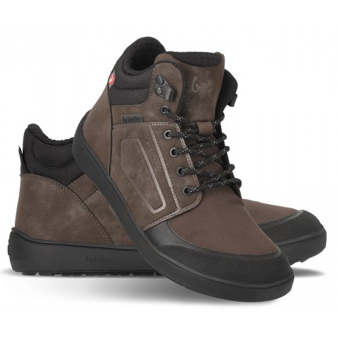 Ghete impermeabile barefoot Be Lenka Arctic Edge Dark Brown
