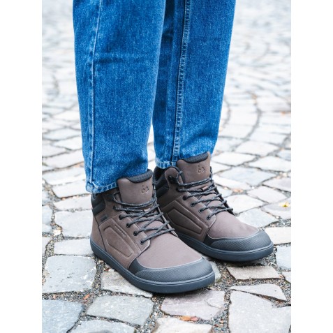 Ghete impermeabile barefoot Be Lenka Arctic Edge Dark Brown