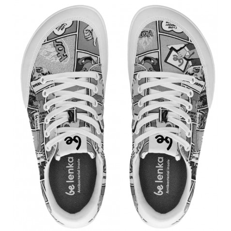 Sneakers barefoot Be Lenka Rebound Comics Black White