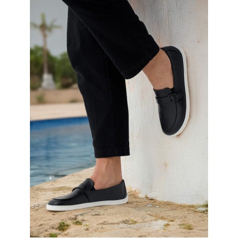 Mocasini barefoot Be Lenka Amadeus Black White
